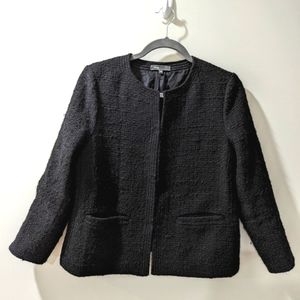 VINCE Black Wool Blend Jacket